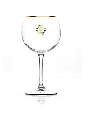 Roberto Cavalli Home Roberto Cavalli Home Kieliszek do wina Monogramma Gold Złoty
