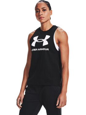 Under Armour Under Armour Koszulka techniczna Live Sportstyle Graphic Tank 1356297 Czarny Regular Fit