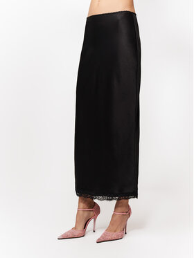 La Mania La Mania Spódnica maxi YUKI Czarny Basic Fit