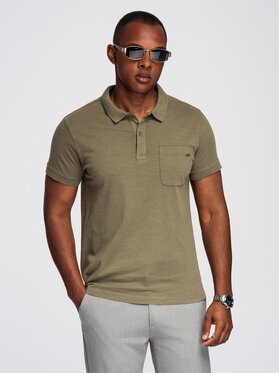 Ombre Ombre Polo OM-POWS-0142 Khaki Regular Fit