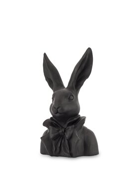 MIAhome MIAhome Figurka Figurka - popiersie królika 29x17x13 cm TORACE - II szarobrązowy Czarny