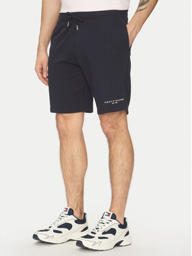 Tommy Hilfiger Tommy Hilfiger Pantaloni scurți sport Small Logo MW0MW38698 Bleumarin Regular Fit