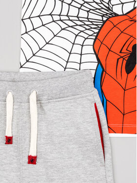 Zippy Komplet Majica In Kratke Hlače Spider-Man ZKBAP0602 23002 Bela Regular Fit