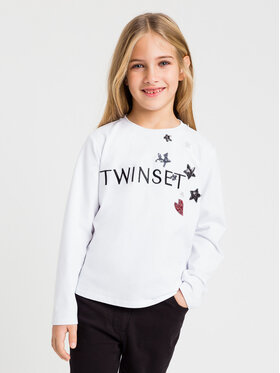 TWINSET TWINSET Bluzka 232GJ2156 Biały Regular Fit