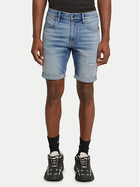 G-Star Raw G-Star Raw Džínové šortky 3301 D10481-D760 Modrá Slim Fit