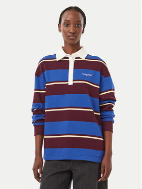 Tommy Jeans Tommy Jeans Polo Script Rugby DW0DW23303 Niebieski Relaxed Fit