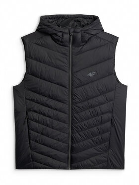 4F 4F Kamizelka EVERYDAY ACTIVE Czarny Regular Fit