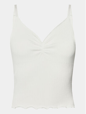 BDG Urban Outfitters BDG Urban Outfitters Marškinėliai Elsie Seamless Cami 77103315 Balta Slim Fit