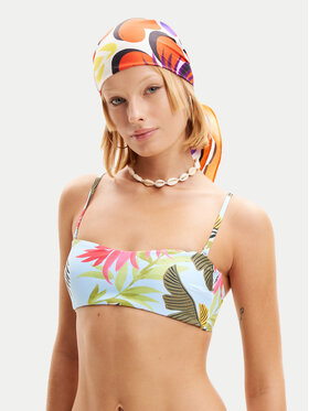 Desigual Desigual Góra od bikini Palms 24SWMK06 Niebieski
