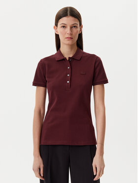 Lacoste Lacoste Polo särk PF5462 Bordoopunane Slim Fit