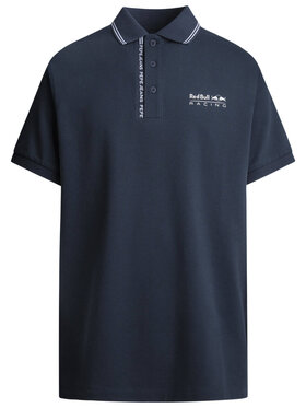 Pepe Jeans Pepe Jeans Polo Red Bull Racing Tipped Logo Granatowy Regular Fit
