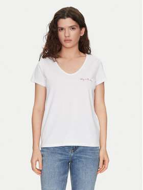 Pieces Pieces T-Shirt Silly 17156926 Λευκό Regular Fit