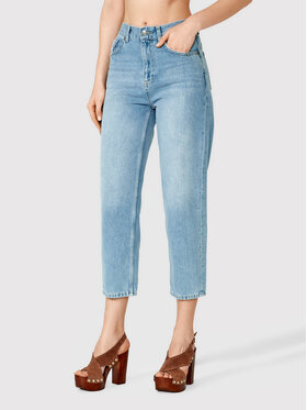 Simple Simple Jeansy SPDJ003 Modrá Relaxed Fit