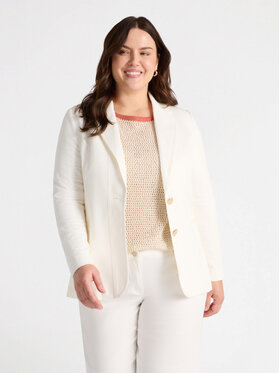 Fiorella Rubino Fiorella Rubino Giacca outdoor Q502T000179N011 Bianco A-Line Fit