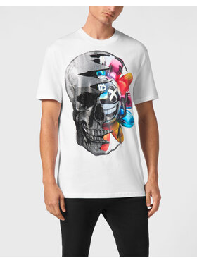 PHILIPP PLEIN PHILIPP PLEIN T-Shirt 21191 Biały Regular Fit