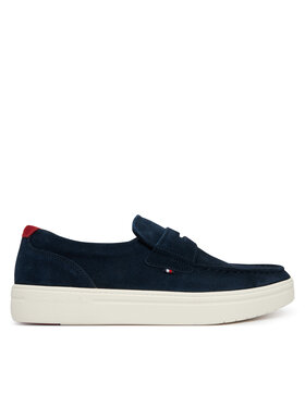 Tommy Hilfiger Tommy Hilfiger Обувки Modern Light Hybrid Suede Loafer FM0FM05786 Тъмносин