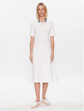 Tommy Hilfiger Tommy Hilfiger Ежедневна рокля WW0WW37841 Екрю Regular Fit
