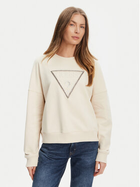 Guess Guess Majica dugih rukava W5YQ04 KC8I0 Bež Regular Fit