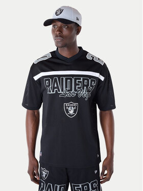 New Era New Era T-shirt NFL Las Vegas Raiders Mesh Graphic Jersey 60596386 Crna Regular Fit