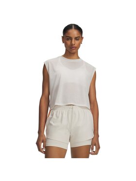 Under Armour Under Armour Koszulka techniczna 6016489 Kremowy Relaxed Fit