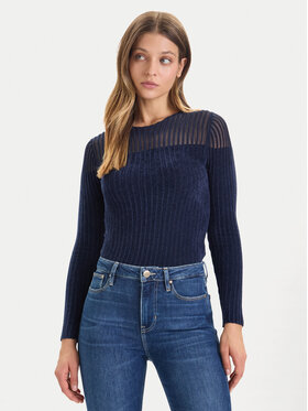 Guess Guess Svetr W5BR62 Z0890 Tmavomodrá Slim Fit