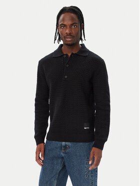 Karl Lagerfeld Jeans Karl Lagerfeld Jeans Polokošile B4M18065 Černá Regular Fit