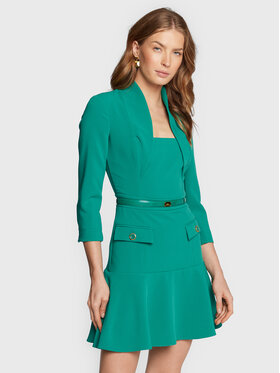 Elisabetta Franchi Elisabetta Franchi Koktélruha AB-187-26E2-V450 Zöld Regular Fit