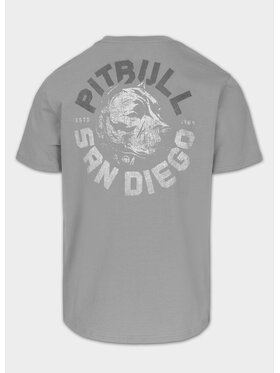PITBULL PITBULL T-Shirt Koszulka męska DOG SD XXL Szary Regular Fit
