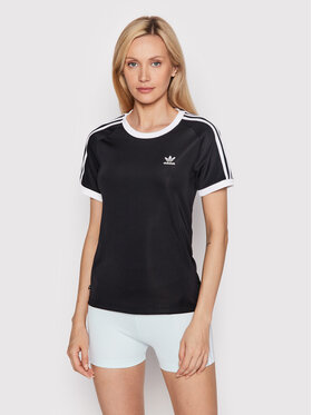 adidas adidas T-Shirt adicolor Classics 3-Stripes HM6411 Μαύρο Slim Fit