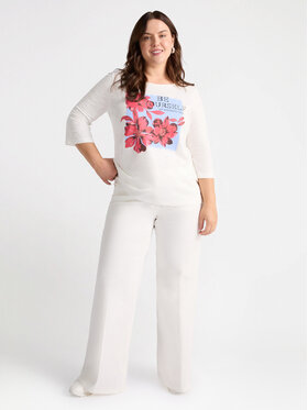 Fiorella Rubino Fiorella Rubino T-shirt G094L008381N011 Bianco Regular Fit