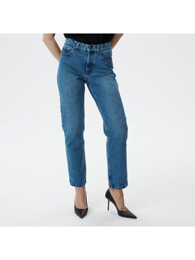 MARI PRETI MARI PRETI Jeansy Denim Rust Granatowy Straight Leg