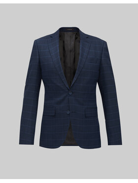 Borgio Borgio Marynarka viloro Granatowy Super Slim Fit