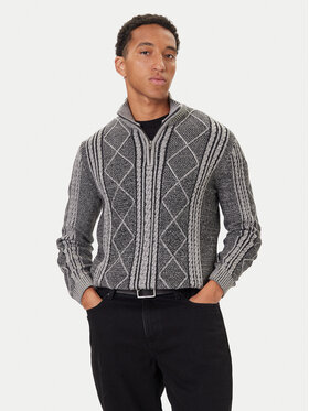 Guess Guess Sweter M5BR44 Z2ZK2 Szary Regular Fit