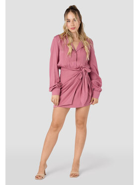 LAURELLA LAURELLA Sukienka letnia Laurella 4VA020504 Bordowy Regular Fit