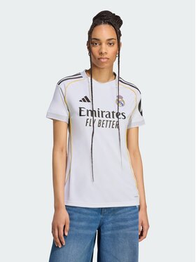 adidas adidas Koszulka techniczna Real Madrid 25/26 Home Jersey Biały Regular Fit