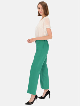 Potis & Verso Potis & Verso Spodnie damskie Gustawa Zielony Slim Fit