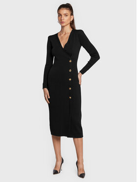 Luisa Spagnoli Luisa Spagnoli Трикотажна сукня Missy 0576983 Чорний Regular Fit