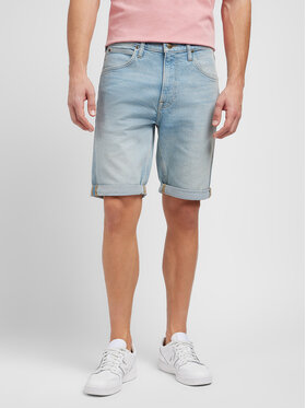 Lee Lee Szorty jeansowe 5 POCKET SHORT Niebieski Regular Fit