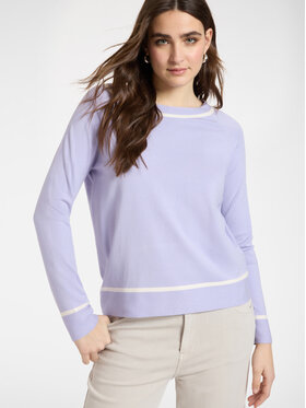Elena Mirò Elena Mirò Sweter M563Z000704N0A1 Fioletowy Regular Fit