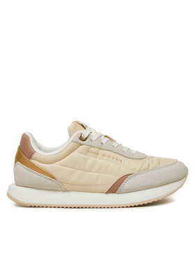 Tommy Hilfiger Tommy Hilfiger Sneakersy Essential Runner FW0FW08332 Écru