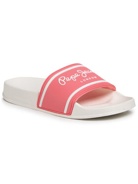 Pepe Jeans Pepe Jeans Šlepetės Slider Logo Girl PGS70031 Rožinė