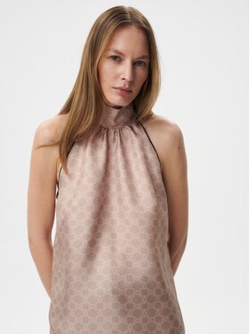 MARI PRETI MARI PRETI Top MONOGRAM M Beżowy Regular Fit
