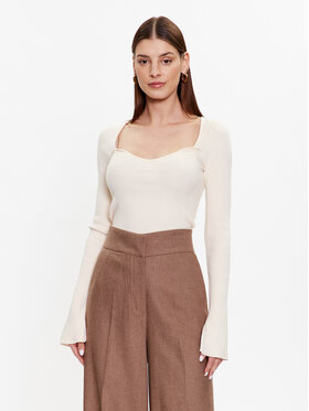 Gina Tricot Gina Tricot Pull Liverly 18246 Écru Slim Fit