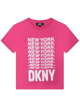 DKNY DKNY T-Shirt D35S76 D Różowy Regular Fit