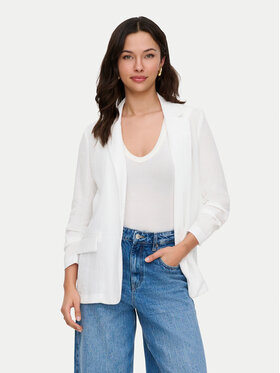 ONLY ONLY Marynarka Lita 15370275 Biały Regular Fit