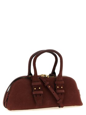 PINKO PINKO Torebka Bordeaux Cowhide Shoulder Bordowy