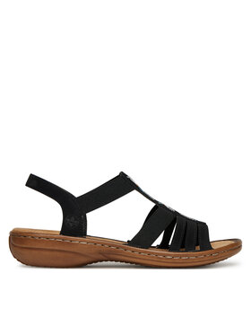 Rieker Rieker Sandály 60875-00 Černá