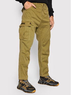 Alpha Industries Alpha Industries Kalhoty z materiálu Squad 188202 Zelená Regular Fit