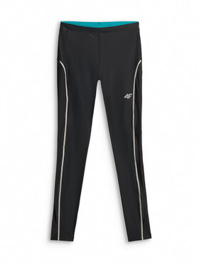 4F 4F Legginsy TREKKING Czarny Slim Fit