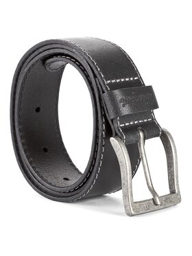 Wrangler Wrangler Pasek Męski Stitched Belt W0081US01 85 112125436 Czarny